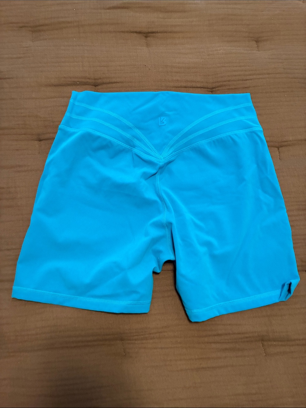 BuffBunny Turquoise High-Waist Athletic Shorts